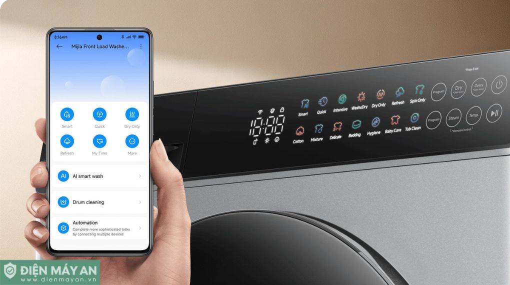 Máy giặt sấy Xiaomi Mijia Inverter giặt 10.5 kg - sấy 7 kg - Bản quốc tế